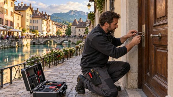 Services de serrurerie d'urgence à Annecy : assistance 24h/24