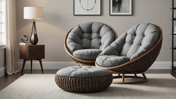 Galette de chaise ronde nelson: confort et style pour votre maison